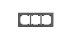 DECO Ramka potrójna grafitowy 11DR-3