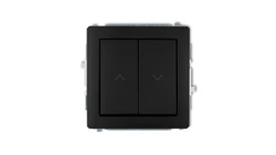 DECO Łącznik żaluzjowy czarny mat 12DWP-8