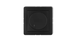 DECO Ściemniacz elektroniczny przyciskowo-obrotowy czarny mat 12DRO-1