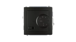 DECO Regulator temperatury elektroniczny z czujnikiem powietrznym czarny mat 12DRT-2