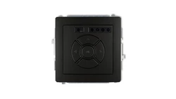 DECO Sterownik roletowy elektroniczny (sterowanie lokalne i pilotem) czarny mat 12DSR-2