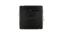 DECO Sterownik roletowy elektroniczny (sterowanie lokalne i pilotem, sterowanie strefą i podstrefą) czarny mat 12DSR-4