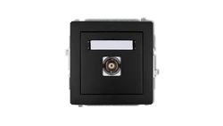 DECO Gniazdo pojedyncze BNC czarny mat 12DGBNC-1