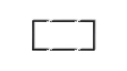 Ramka wypełniająca podwójna serii DECO czarny mat 12DRW-2