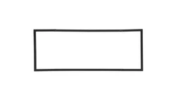 Ramka wypełniająca potrójna serii DECO czarny mat 12DRW-3