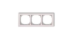 DECO Ramka potrójna DECO Pastel Matt pudrowy róż 40DR-3