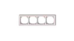 DECO Ramka poczwórna DECO Pastel Matt pudrowy róż 40DR-4