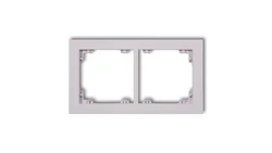 DECO Ramka podwójna DECO Pastel Matt liliowy 41DR-2