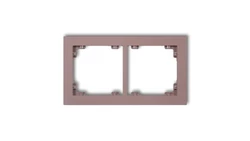 DECO Ramka podwójna DECO Pastel Matt lawendowy 42DR-2