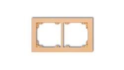 DECO Ramka podwójna DECO Pastel Matt brzoskwiniowy 45DR-2