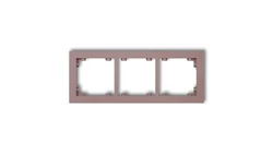 DECO Ramka potrójna DECO Pastel Matt lawendowy 42DR-3