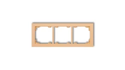 DECO Ramka potrójna DECO Pastel Matt brzoskwiniowy 45DR-3