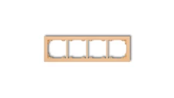 DECO Ramka poczwórna DECO Pastel Matt brzoskwiniowy 45DR-4