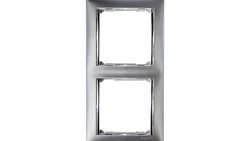 VALENA Ramka podwójna pozioma aluminium 770352