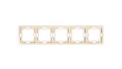 Simon Basic Standard Ramka pięciokrotna uniwersalna beżowa BMR5/12