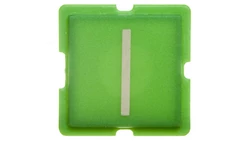 Wkładka przycisku 16mm płaska zielona z symbolem I kwadrat 11TQ25 091562