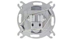 KARO Gniazdo antenowe RTV przelotowe 16dB srebrny perłowy GPA-16SP/m/43