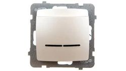 KARO Łącznik hotelowy z podświetleniem ecru perłowy ŁP-15SS/m/42