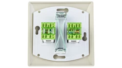 AKCENT Gniazdo teleinformatyczne RJ45 + RJ11 beżowe GPKT-A/K/01