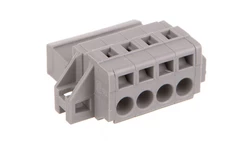 Wtyk MCS-MIDI Classic 4-biegunowy szary raster 5mm 231-604/019-000 /50szt./