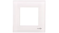 TouchMe Ramka pojedyncza szklana biała TM728W
