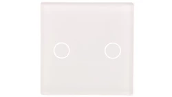 TouchMe Mały panel szklany, łącznik podwójny, biały TM531W