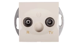 Simon 54 Gniazdo antenowe RD/TV końcowe kremowe DAZ.01/41