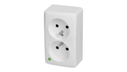 BERG Gniazdo podwójne z uziemieniem n/t 2x2P+Z 16A 3743-00