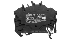 Złączka szynowa 3-przewodowa 2,5mm2 czarna TOPJOBS 2002-6305 /100szt./