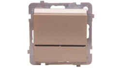 SONATA Łącznik hotelowy z podświetleniem szampański złoty ŁP-15RS/m/39