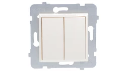 ARIA Łącznik dwugrupowy świecznikowy ecru ŁP-2U/m/27