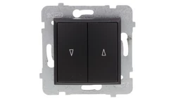 ARIA Łącznik żaluzjowy z blokadą mechaniczną czarny metalik ŁP-7UB/m/33