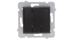 ARIA Łącznik potrójny czarny metalik ŁP-13U/m/33