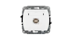 TREND Gniazdo pojedyncze BNC biały GBNC-1