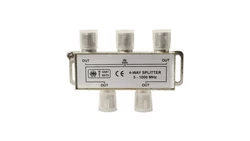 Rozdzielacz sygnału TV splitter 1x F / 4x F UR08