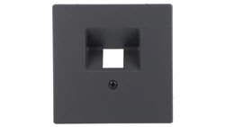 Merten System D Plakietka gniazda komputerowego 2xRJ45 antracyt MTN4522-6034