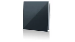 Kratka wentylacyjna z dekoracyjnym panelem wymiennym 160x160 czarna MWKLIQBLACK