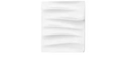 Kratka wentylacyjna z dekoracyjnym panelem wymiennym 160x160 biała MWKLIQFORM