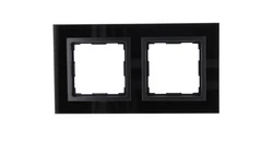 VENA2 Ramka podwójna szkło Xglass akrylowe czarny + antracyt 5209182