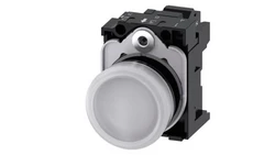 Lampka sygnalizacyjna kompletna 22mm biała LED 230V AC tworzywo przył sprężynowe SIRIUS ACT 3SU1106-6AA60-3AA0