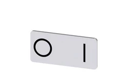 Etykieta samoprzylepna 12,5x27mm srebrna czarna inskrypcja /O I/ SIRIUS ACT 3SU1900-0AC81-0QG0 /10szt./