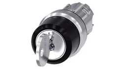 Przełącznik obrotowy z kluczem 3-pozycyjne 22mm srebrny IP6 BE3SU1050-4BL11-0AA0