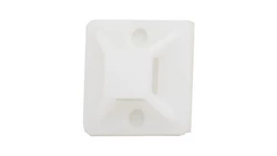 Element mocujący do opasek kablowych 19x19 biały 9650 /100szt./