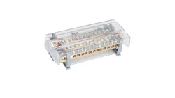 Blok dystrybucyjno-rozdzielczy MOBLOCK 4P 160A-14, 1 x 50 mm2 + 4 x 35 mm2 + 9 x 16 mm2 TS35 MAB4161A18