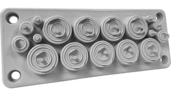 Przepust wielootworowy RMC17 IP65 RAL 7035 kolor szary UL94 V-0 MBA1N17X11