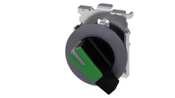 Napęd przełącznika 30mm 2poz dł pióro bez samopowrotu czarny-zielony możliwe podświetlenie metal SIRIUS ACT 3SU1062-2EF40-0AA0