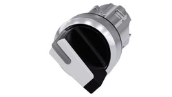 Napęd przełącznika 2 położeniowy O-I 22mm biały z podświetleniem z samopowrotem metalowy matowy Sirius 3SU1052-2BC60-0AA0