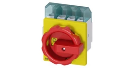 Rozłącznik główny/awaryjny 3P+N 32A 11.5kW AC23A 400V montaż tablicowy pokrętło żółto-czerwone 4 otwory 3LD2203-1TL53