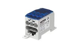 Blok dystrybucyjny - rozdzielczy OJL200A niebieski wej: 1xAl/Cu 10-70mm2 wyj: 6xCu 2,5- 16mm2 MAB1201B10