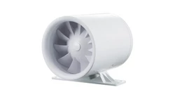 Wentylator kanałowy 150mm z wył.czasowym bialy z podst.montażowa 150QUIETLINETK